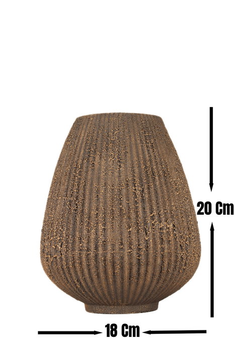 Aberto Design BK019 Maceta Decorativa de Cerámica Marrón Aberto Design BK019 Maceta Decorativa de Cerámica Marrón